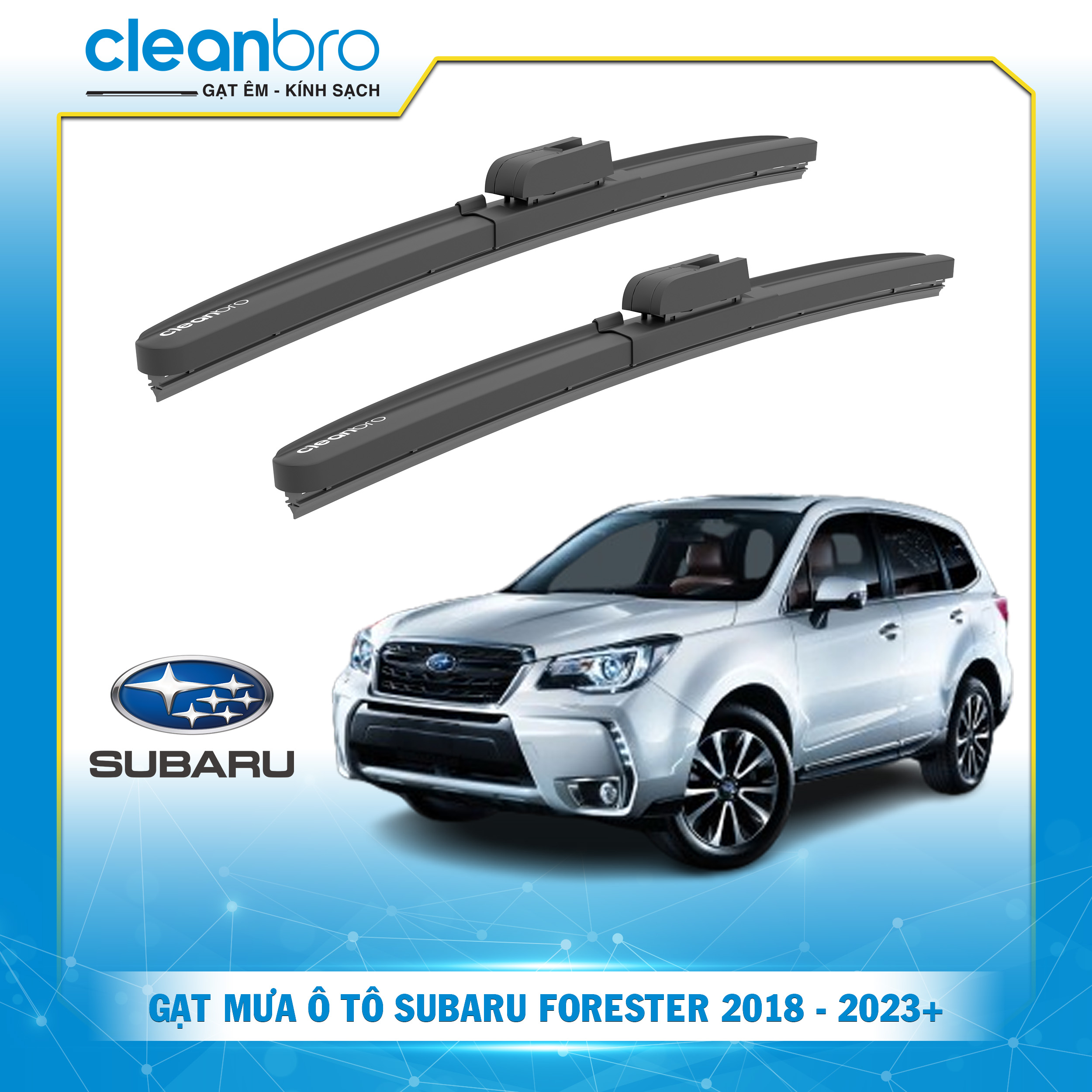 Gạt mưa ô tô hiệu ứng lá sen  Subaru Forester [2018-2023+]